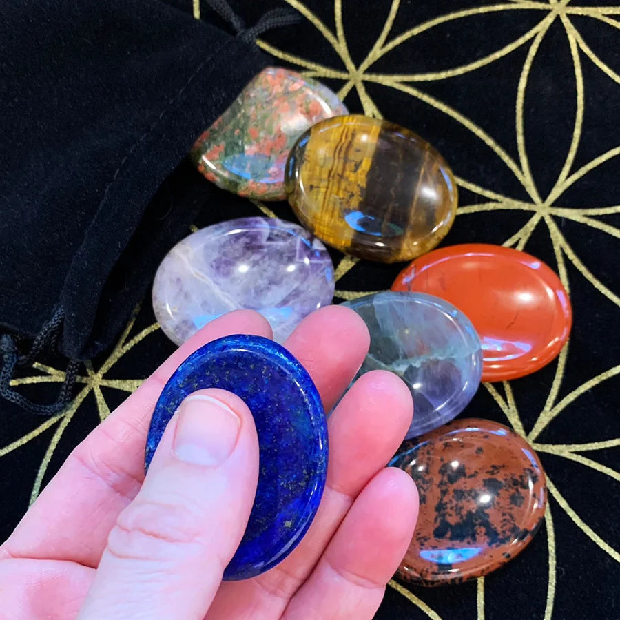 Don't Worry Stones Chakra Set Pouch Set