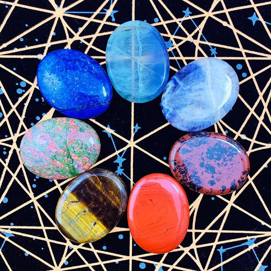 Don't Worry Stones Chakra Set Pouch Set