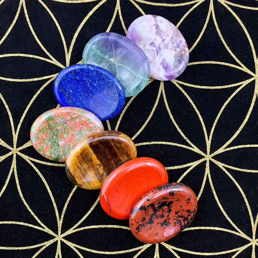 Don't Worry Stones Chakra Set Pouch Set