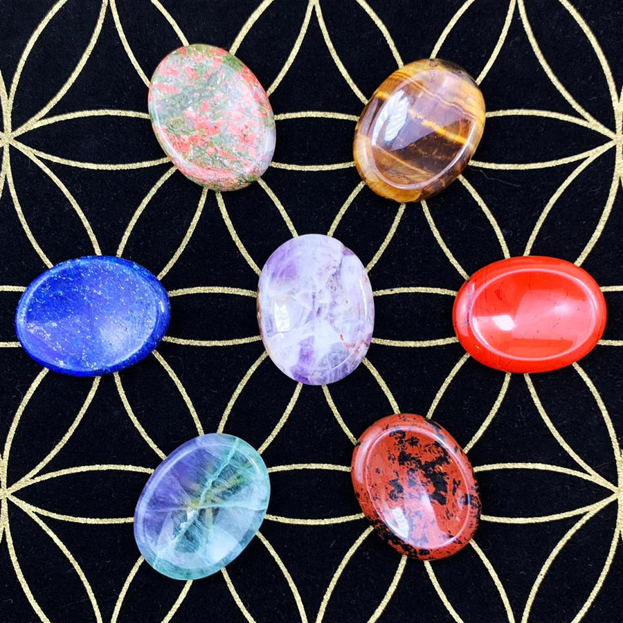 Don't Worry Stones Chakra Set Pouch Set