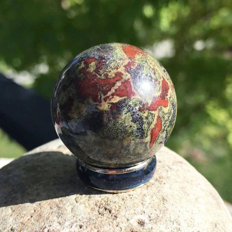 Dragon's Blood Jasper Mini-Sphere