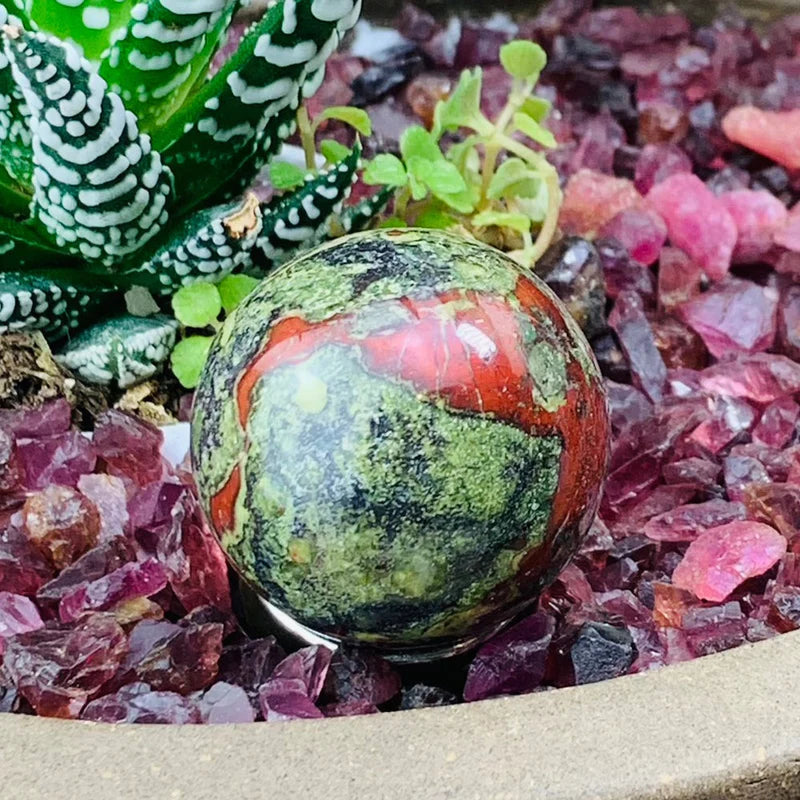 Dragon's Blood Jasper Mini-Sphere