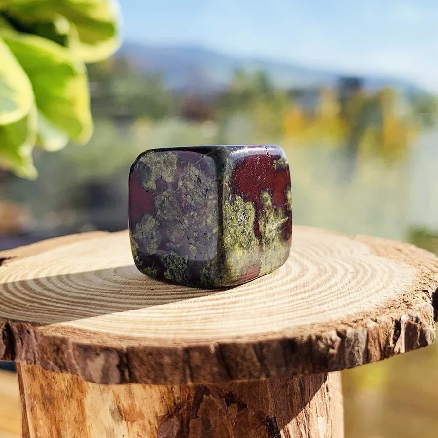 Dragon's Blood Jasper Tumbled Cube