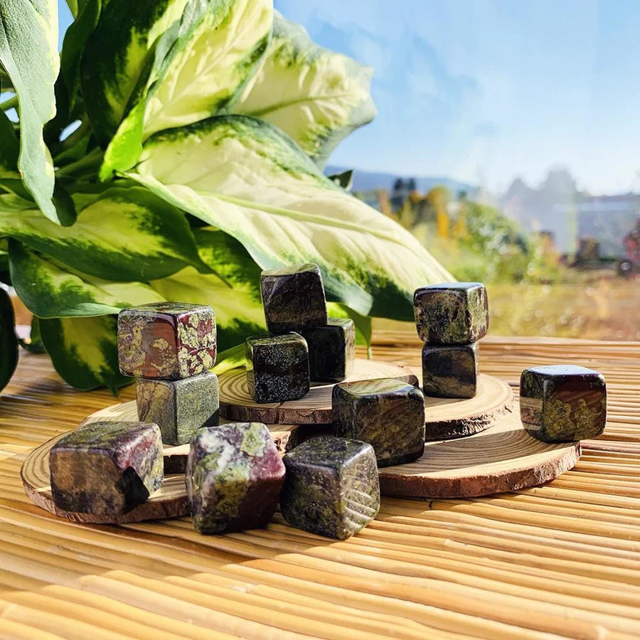 Dragon's Blood Jasper Tumbled Cube