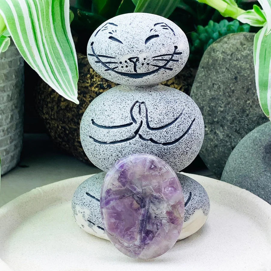 Dream Amethyst Worry Stone