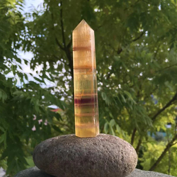 Golden Fluorite Point