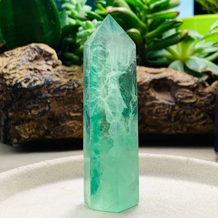 Green Fluorite Point