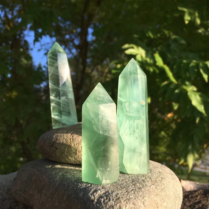 Green Fluorite Point