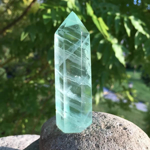 Green Fluorite Point