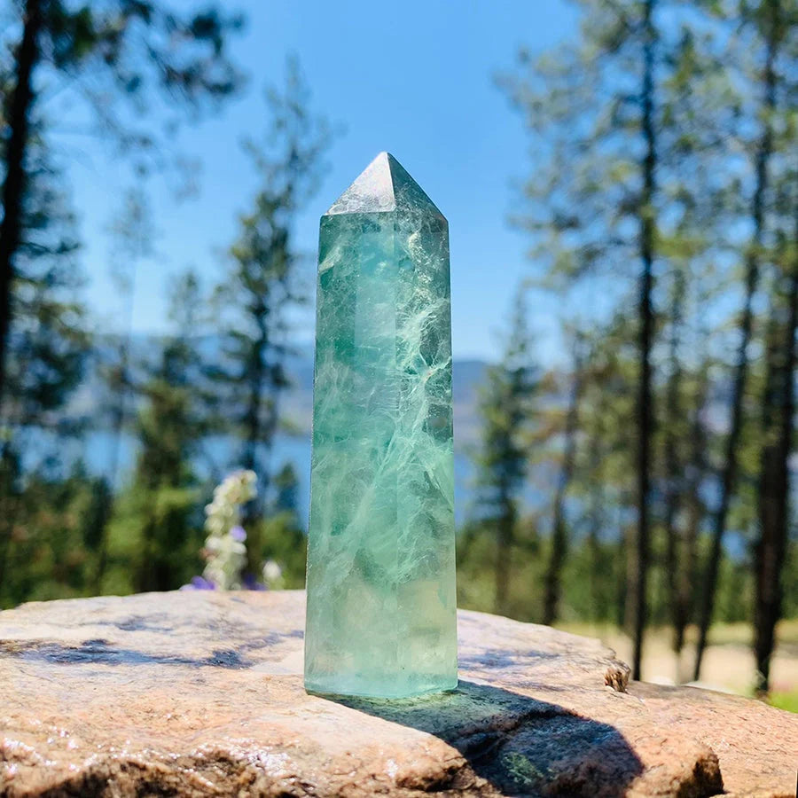 Green Fluorite Point