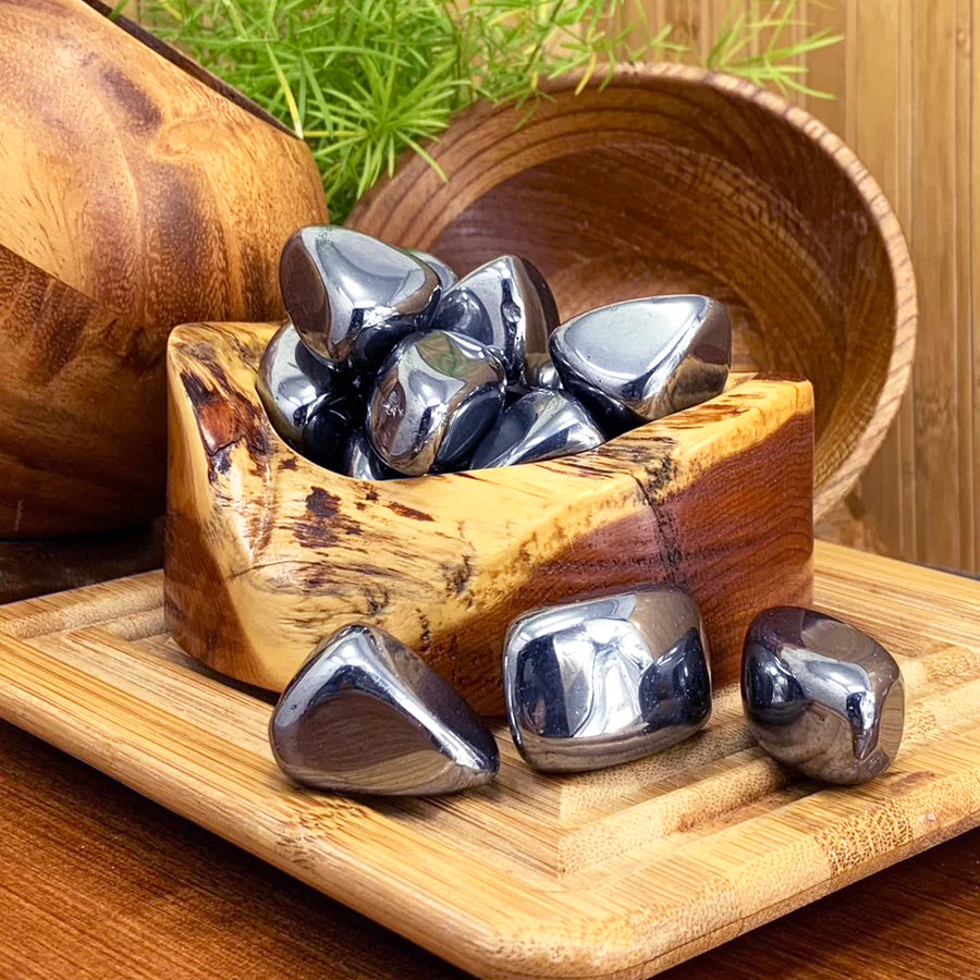 Hematite Tumbled Cube