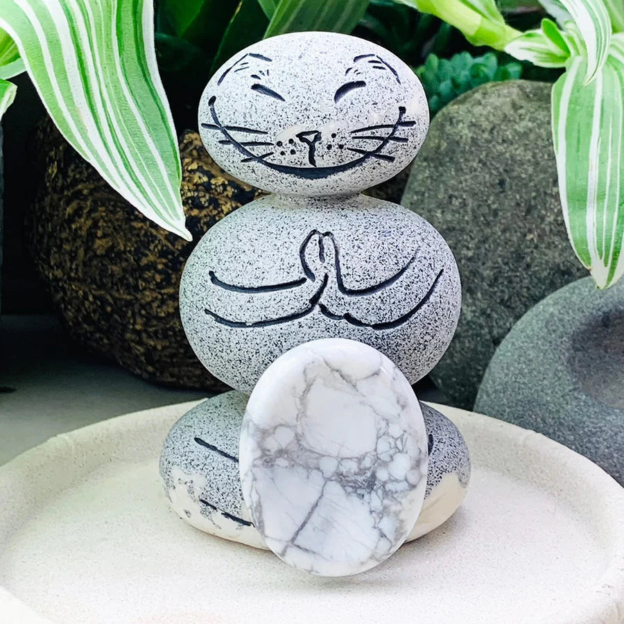 Howlite Worry Stone