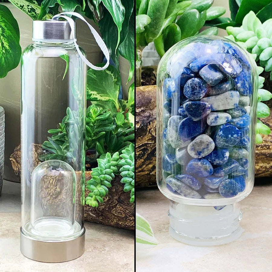 Lapis Lazuli Gem Pod Water Bottle