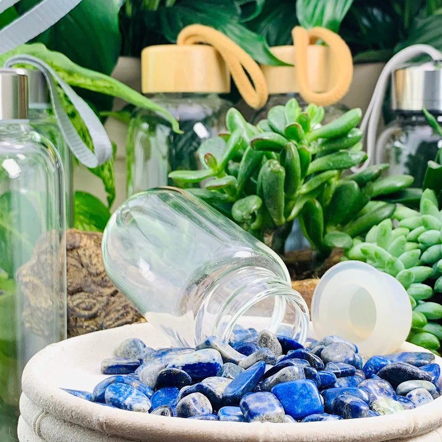 Lapis Lazuli Gem Pod Water Bottle