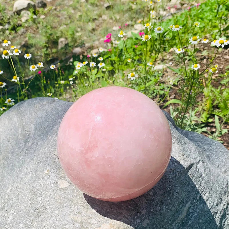 Large Rose Quartz Sphere