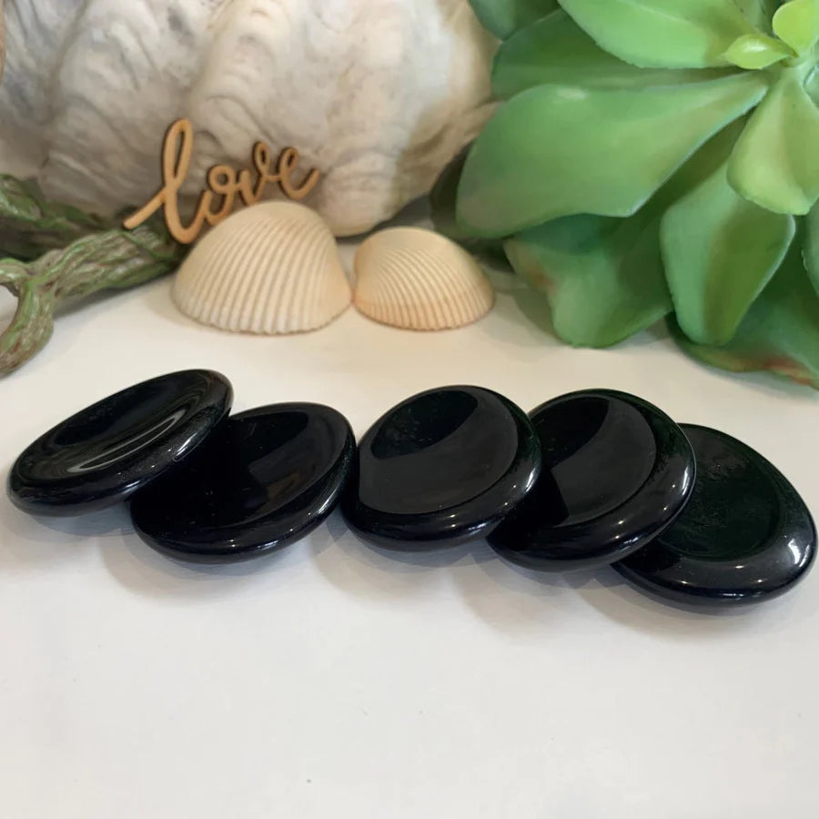 Obsidian Worry Stone