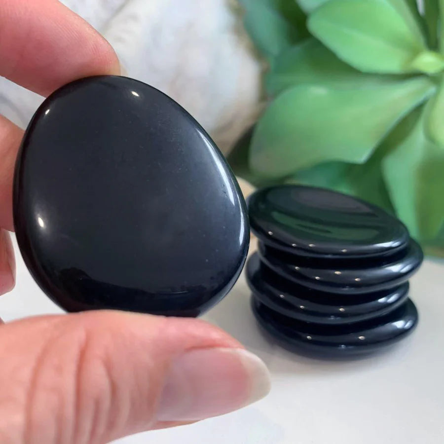 Obsidian Worry Stone