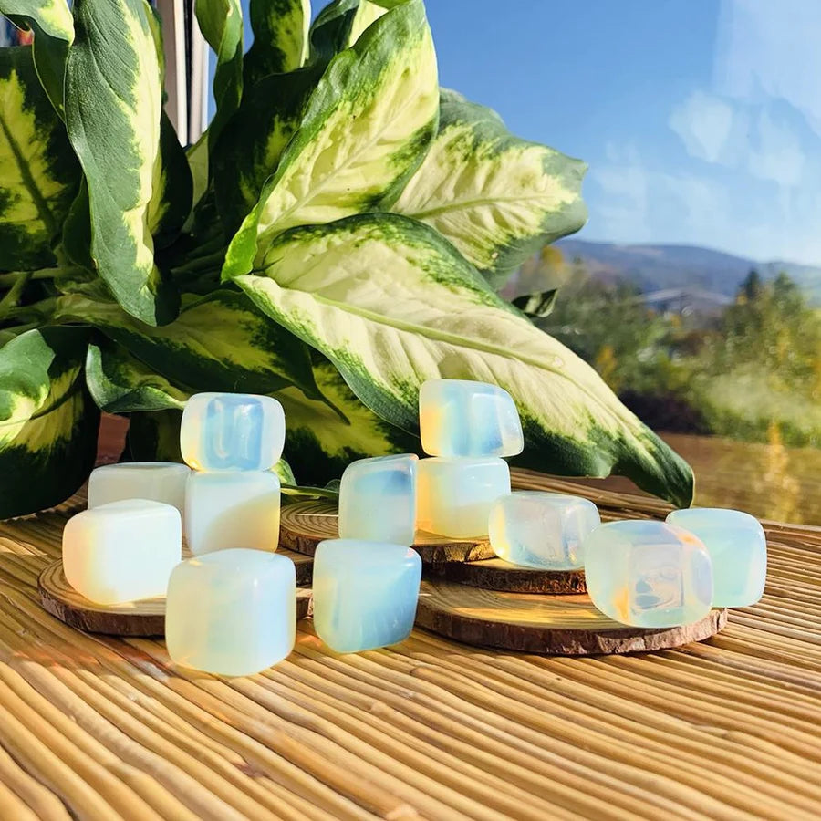 Opalite Tumbled Cube