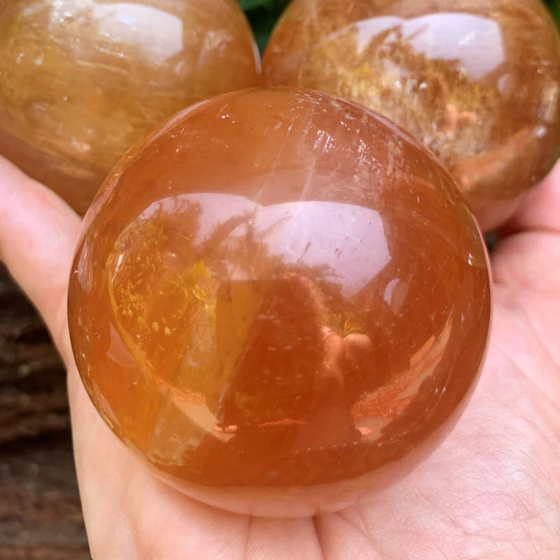 Orange Calcite Sphere