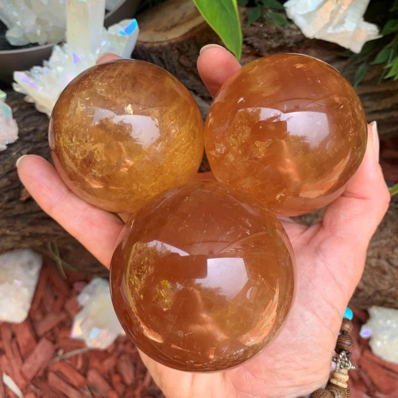 Orange Calcite Sphere