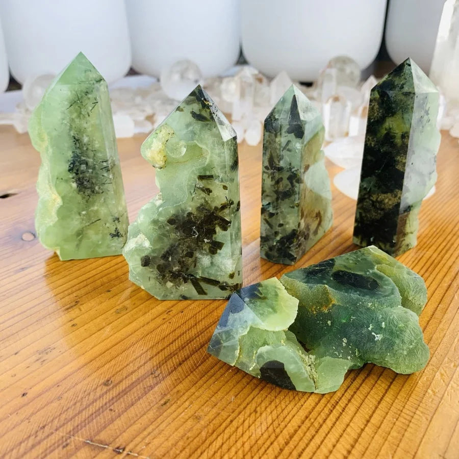 Prehnite Freeform Point