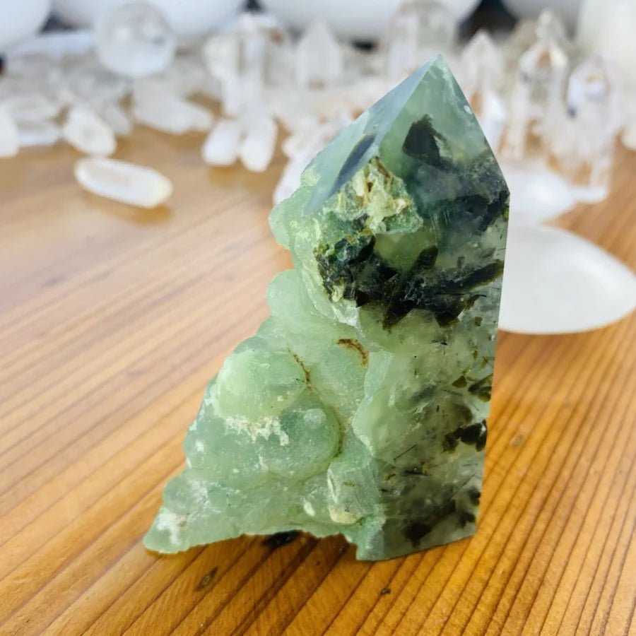 Prehnite Freeform Point