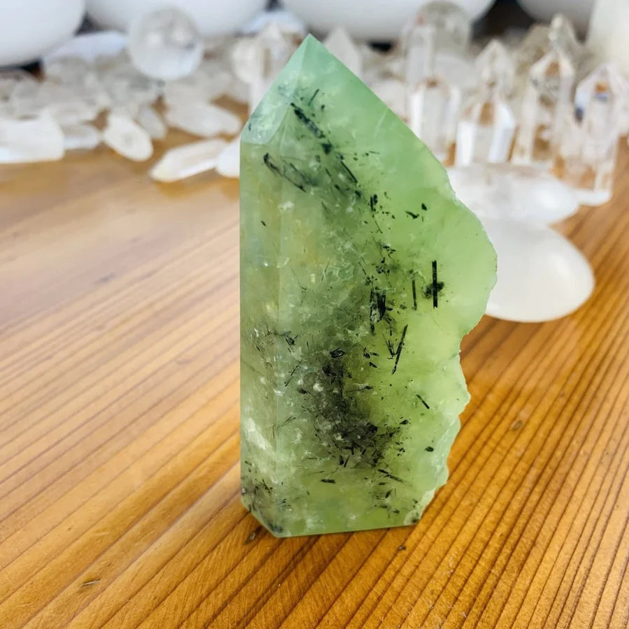 Prehnite Freeform Point