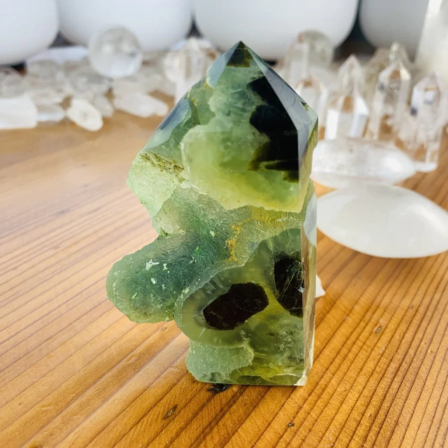 Prehnite Freeform Point