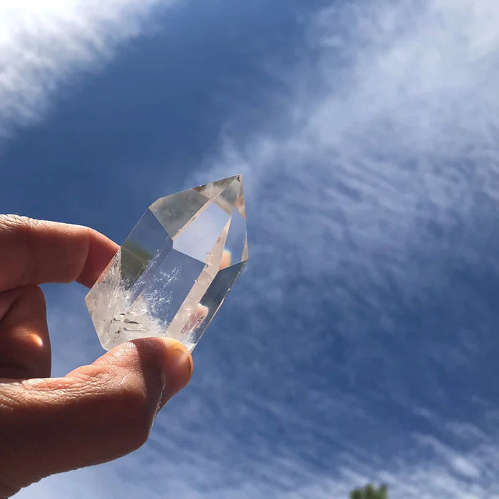 Clear quartz tower