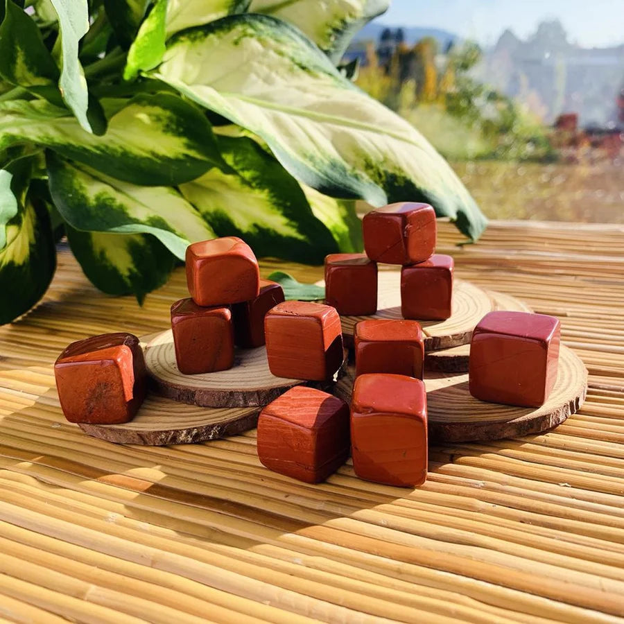 Red Jasper Tumbled Cube