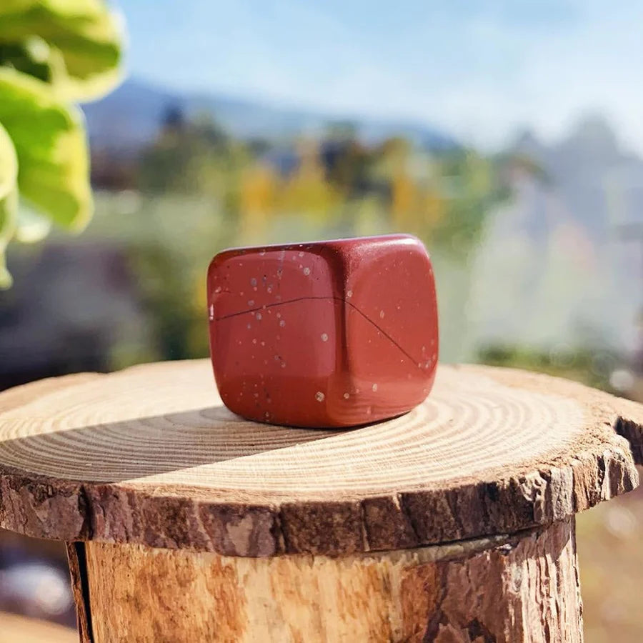 Red Jasper Tumbled Cube