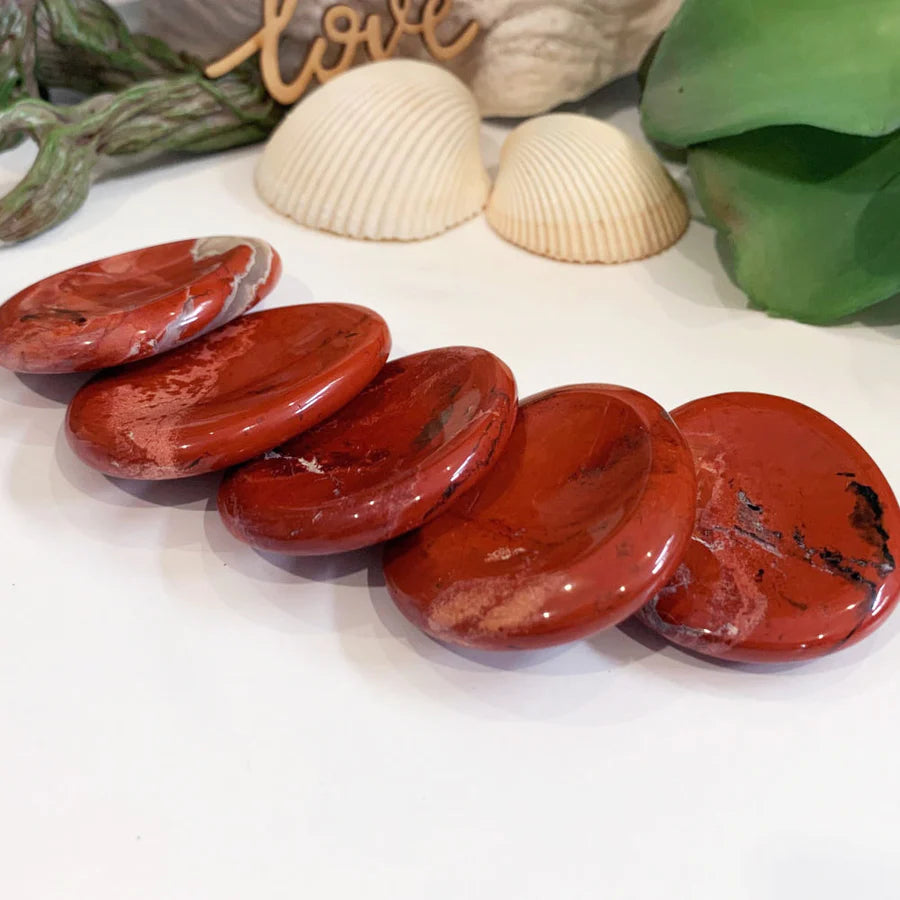 Red Jasper Worry Stone