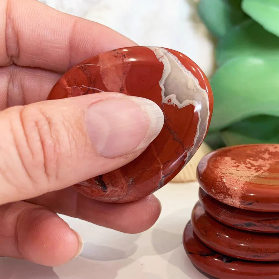 Red Jasper Worry Stone