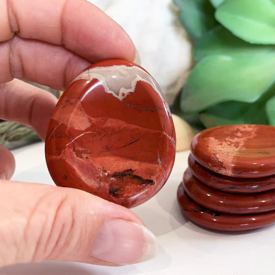 Red Jasper Worry Stone