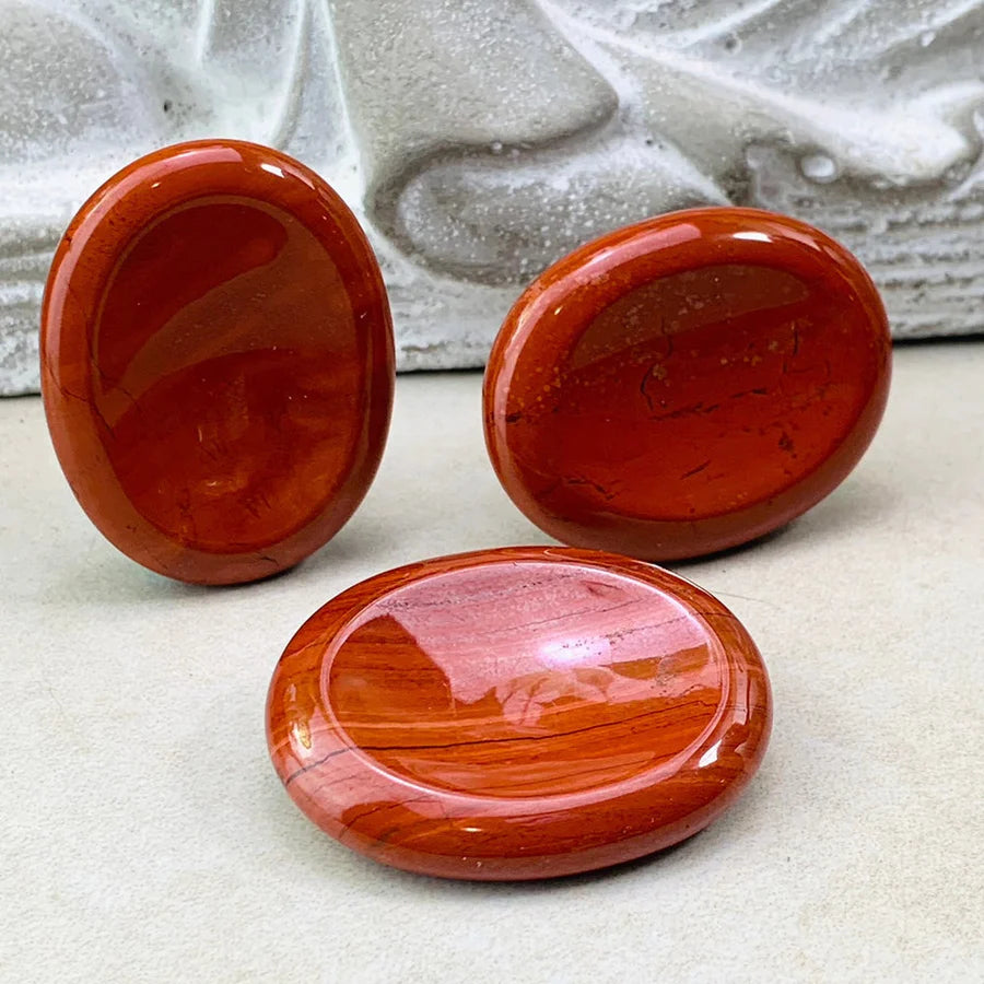 Red Jasper Worry Stone