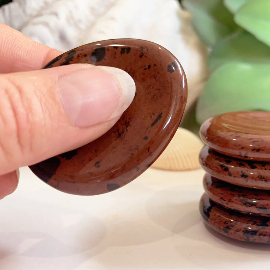 Red Obsidian Worry Stone