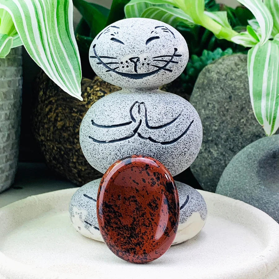 Red Obsidian Worry Stone