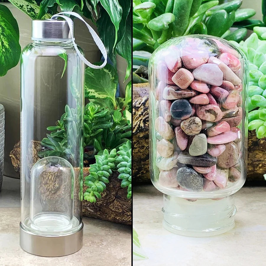 Rhodonite Gem Pod Water Bottle