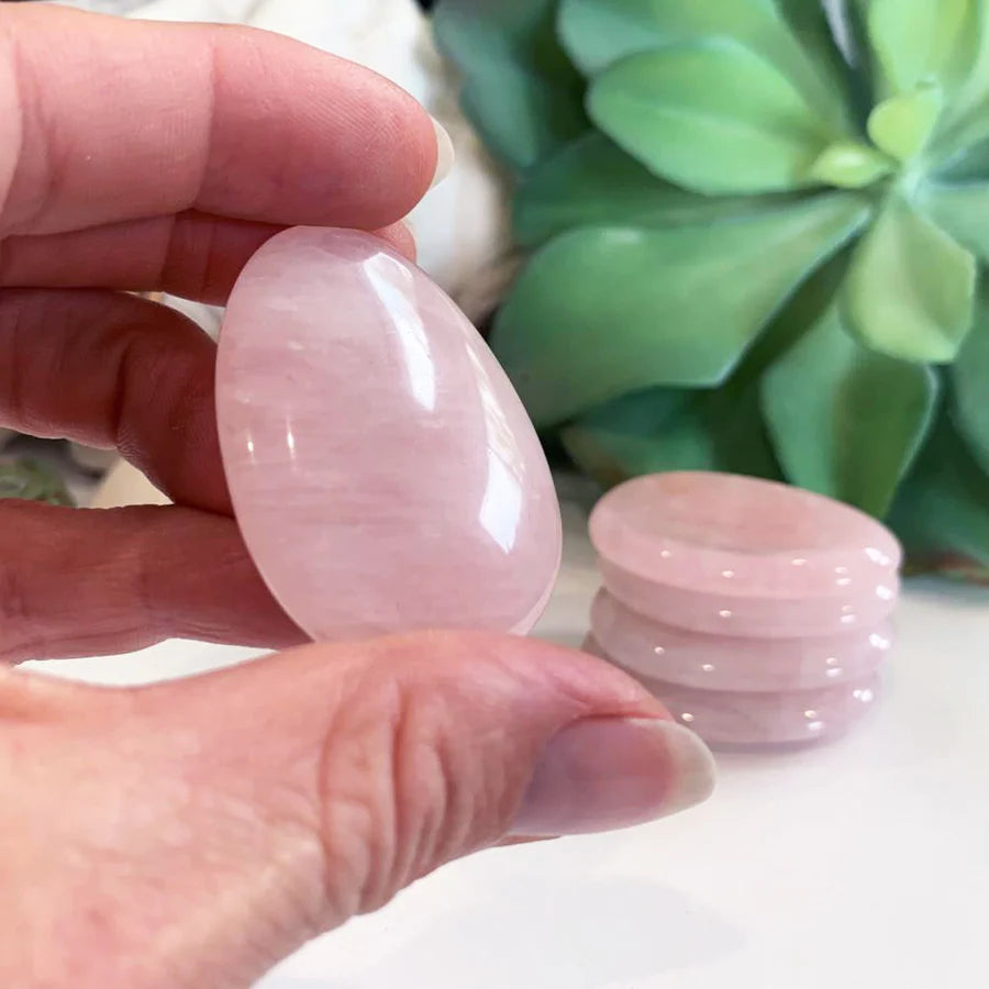 Rose Quartz Worry Stone