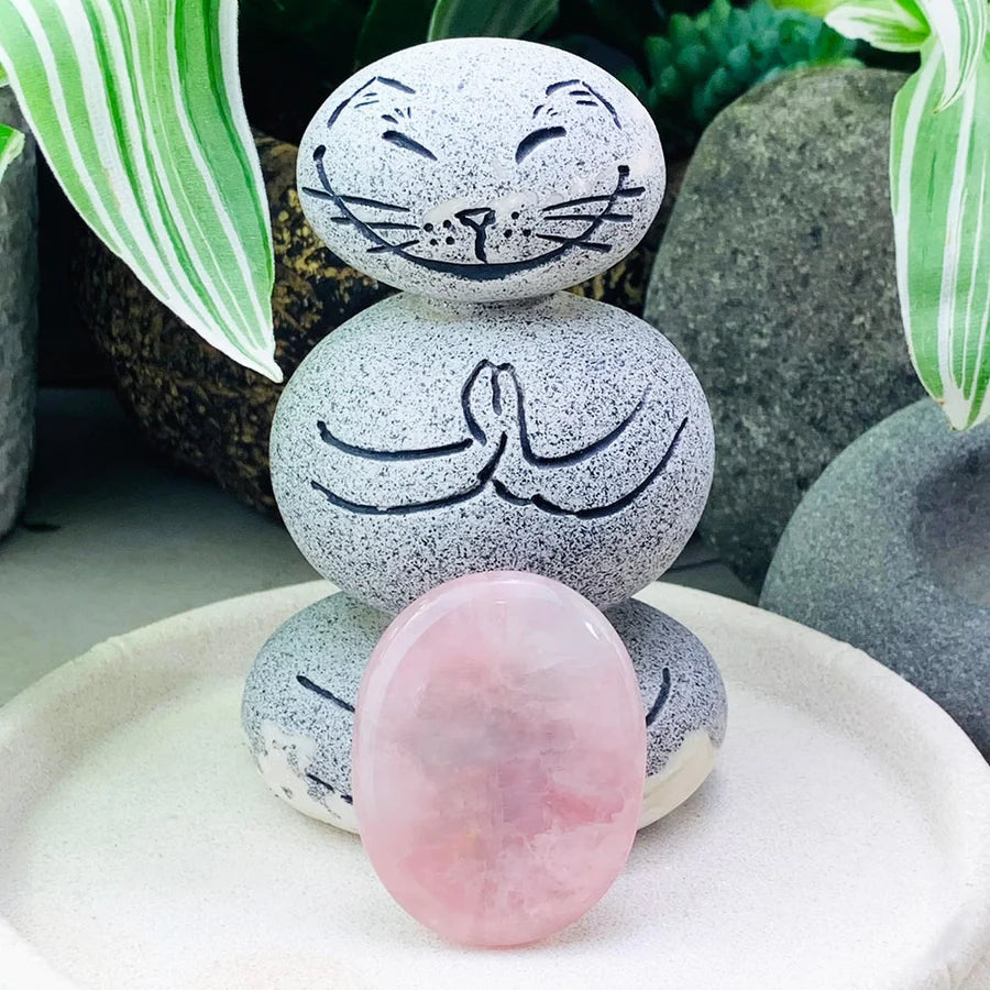 Rose Quartz Worry Stone