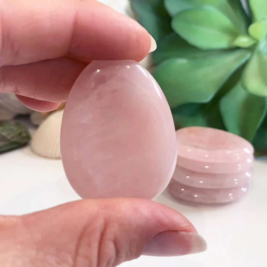 Rose Quartz Worry Stone