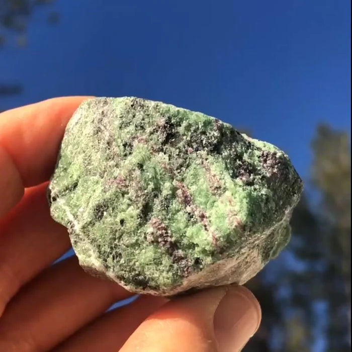 Ruby In Zoisite Rough Natural Stone