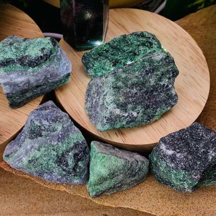 Ruby In Zoisite Rough Natural Stone