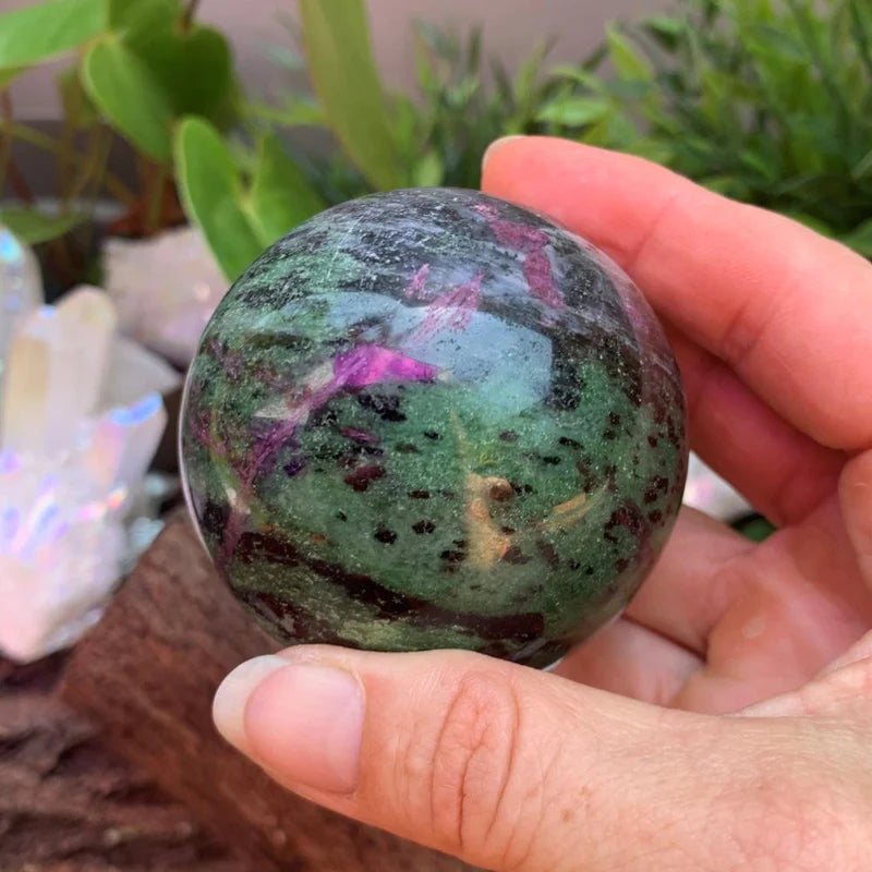 Ruby in Zoisite Sphere