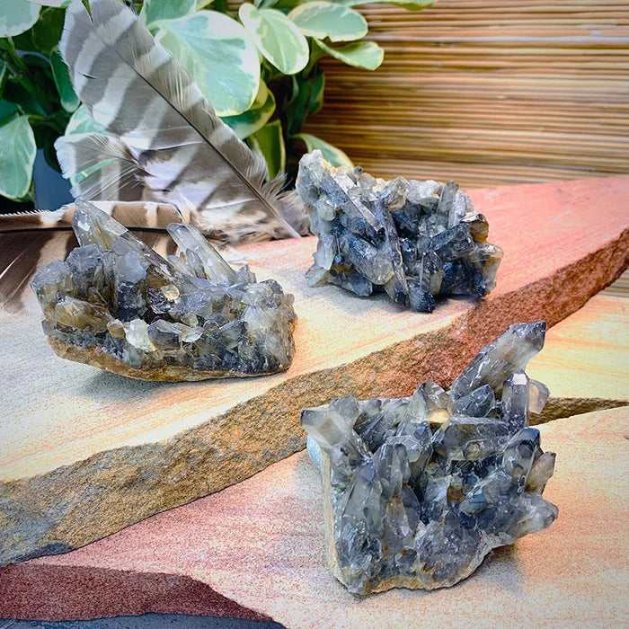 Smoky Quartz Cluster