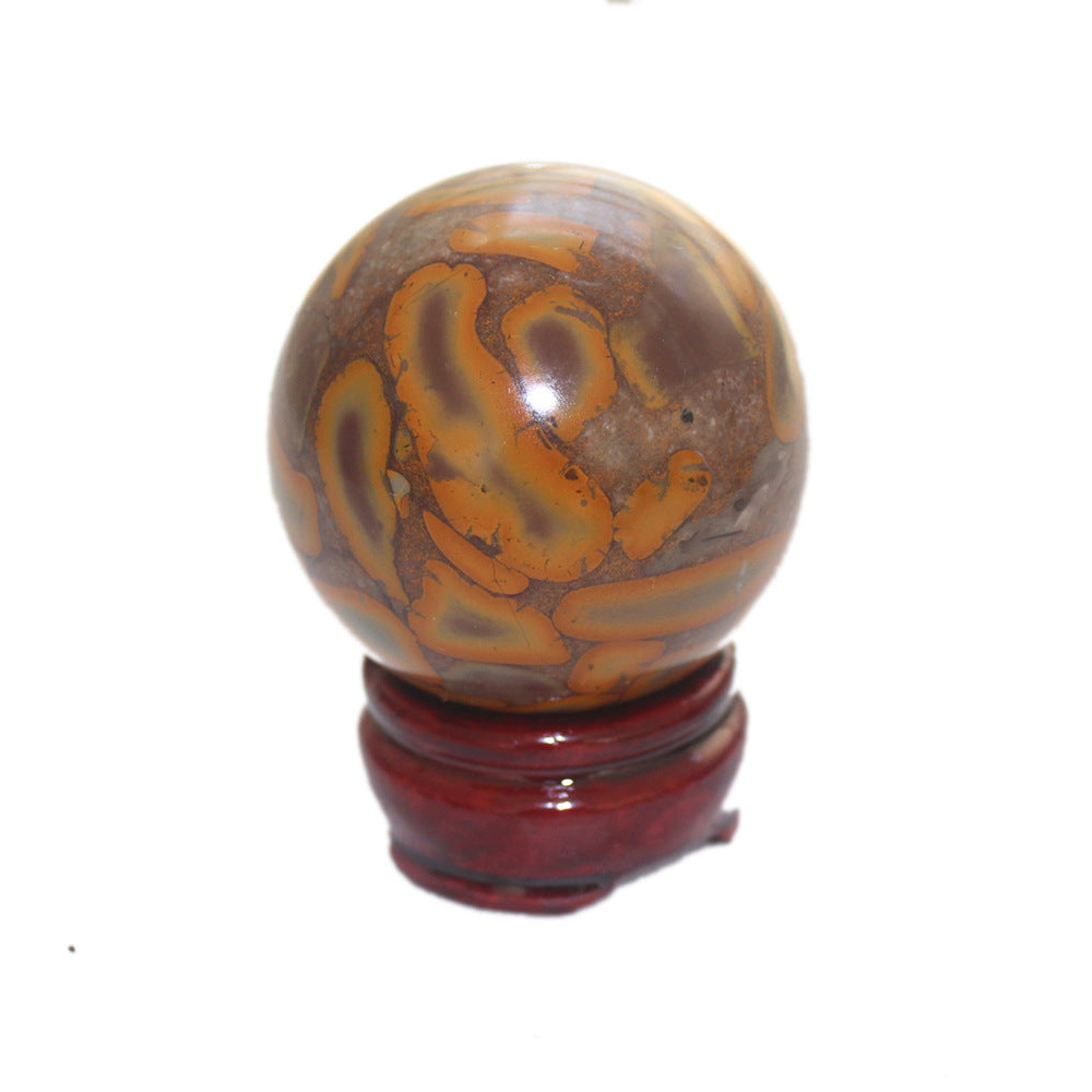 Bamboo Leaf  jasper crystal ball/sphere