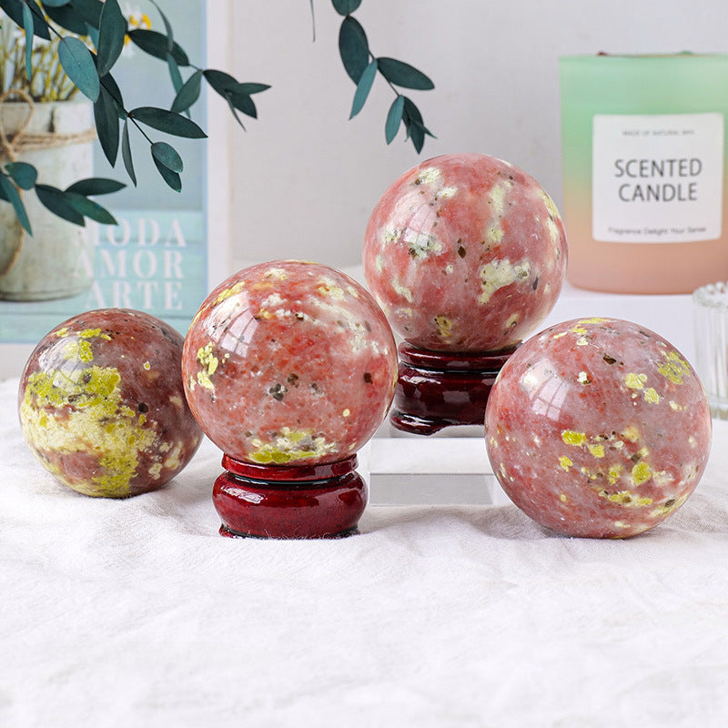 Peach Tourmaline ball/sphere