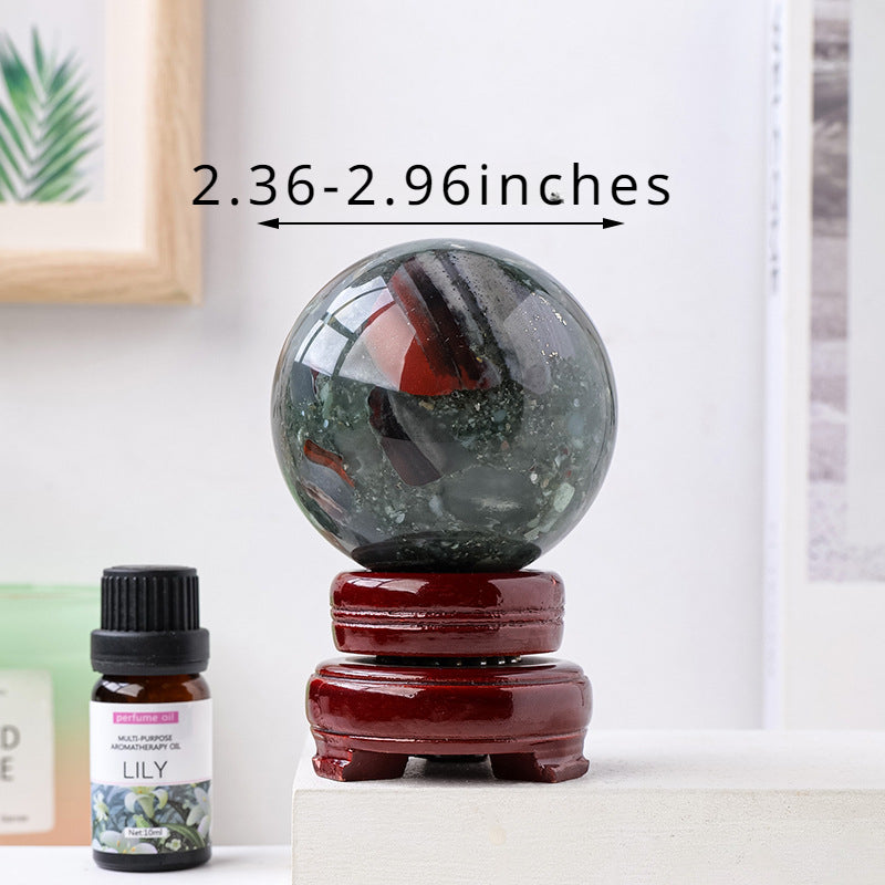 Natural African Blood Stone Crystal Ball/sphere