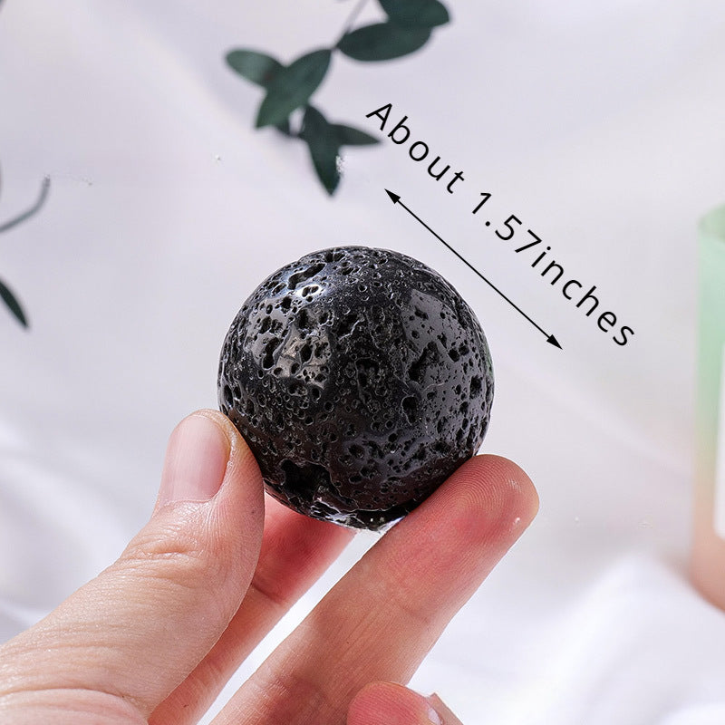 Natural Lava stone ball/sphere