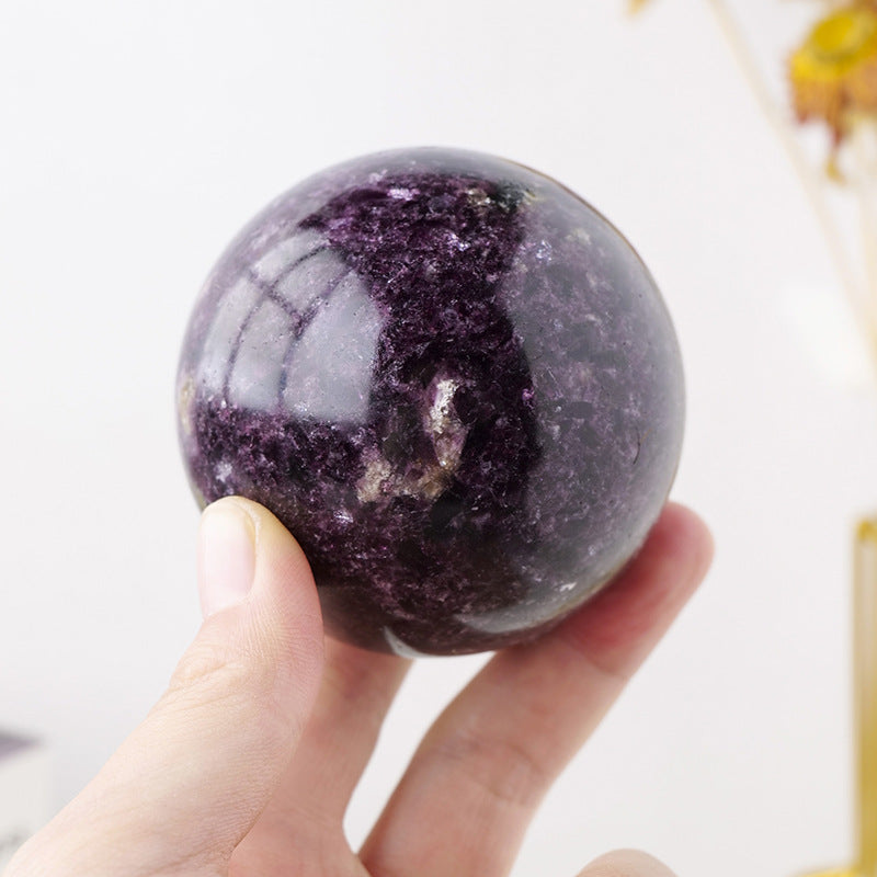 Top quality Purple Mica/Lepidolite crystal ball/sphere